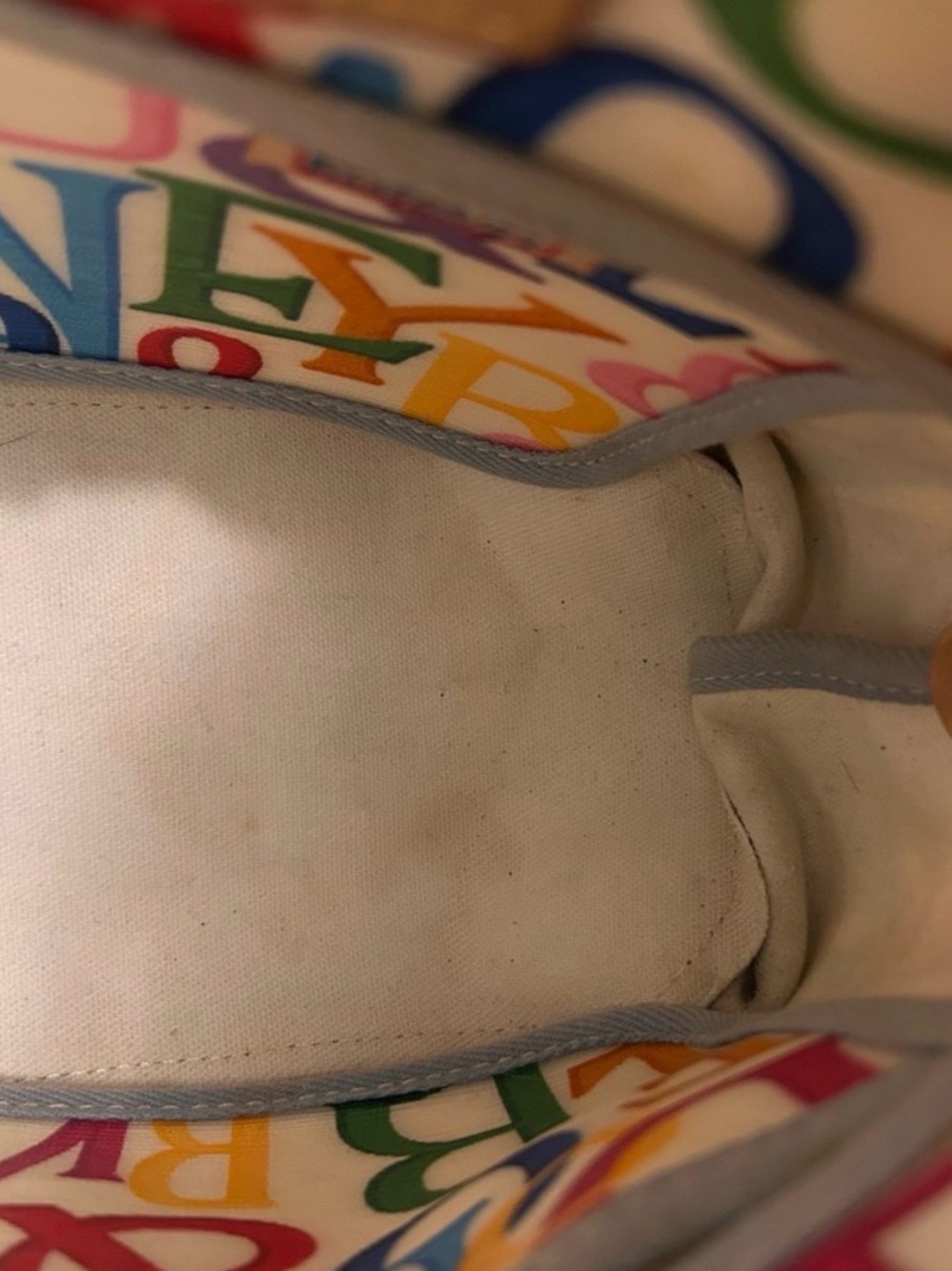 Dooney & Bourke Vintage USA Retro Grafica Rainbow Logo Monogram Satchel - Picture 8 of 9
